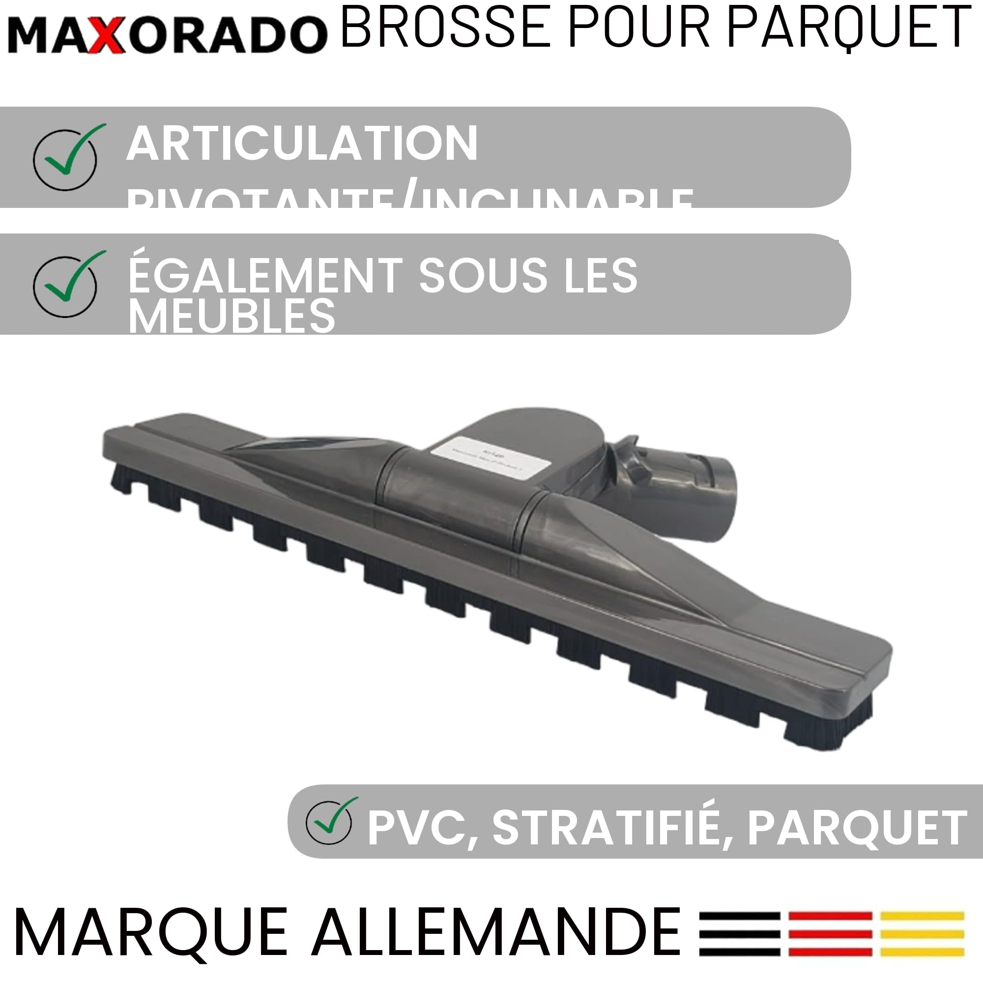 Buse de parquet Buse pour sols durs pour BigBall Brosse de parquet Buse de sol compatible avec les aspirateurs Dyson BIG BALL 96742201 967422-01 CY22 CY23 CY26 CY28