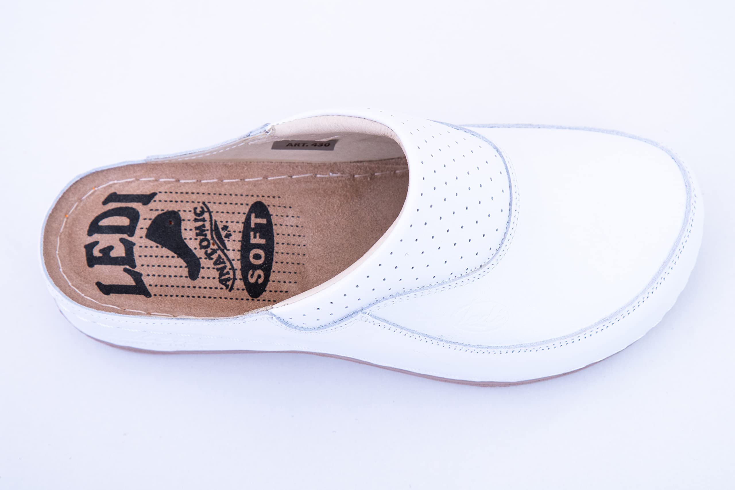 Ledi 430 Anatomic Zuecos Mules Zapatillas Zapatos de Cuero, Mujer