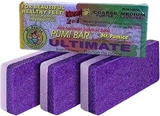 Mr. Pumice Ultimate Pumi Bar 4-Pack: Dual Grit Coarse + Medium Callus Remover for Smooth Feet, Heels & Pedicure Stone