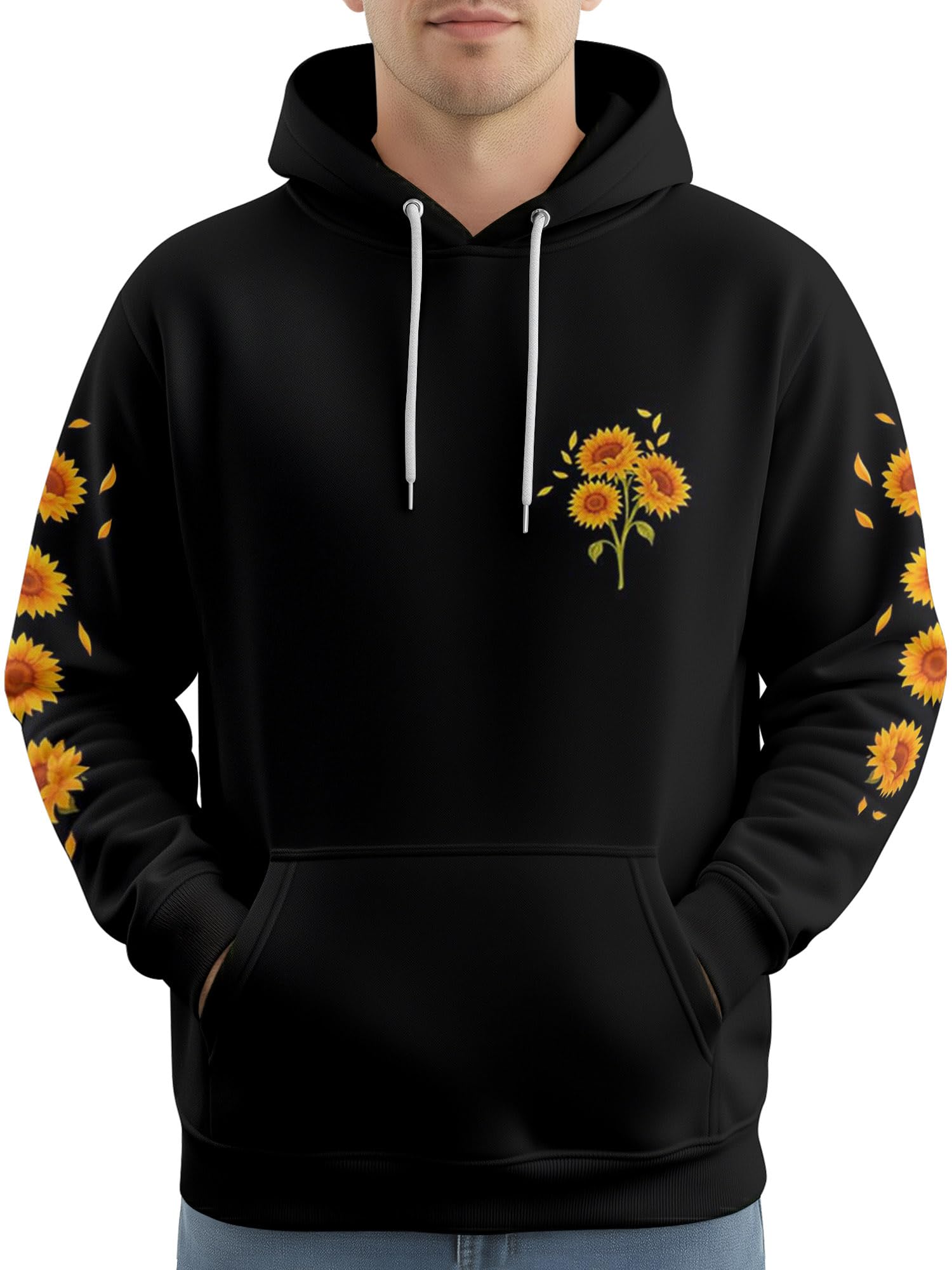 PAGYMO Graphic Hoodies for Men Funny Novelty Pullover Hooded Sweatshirt