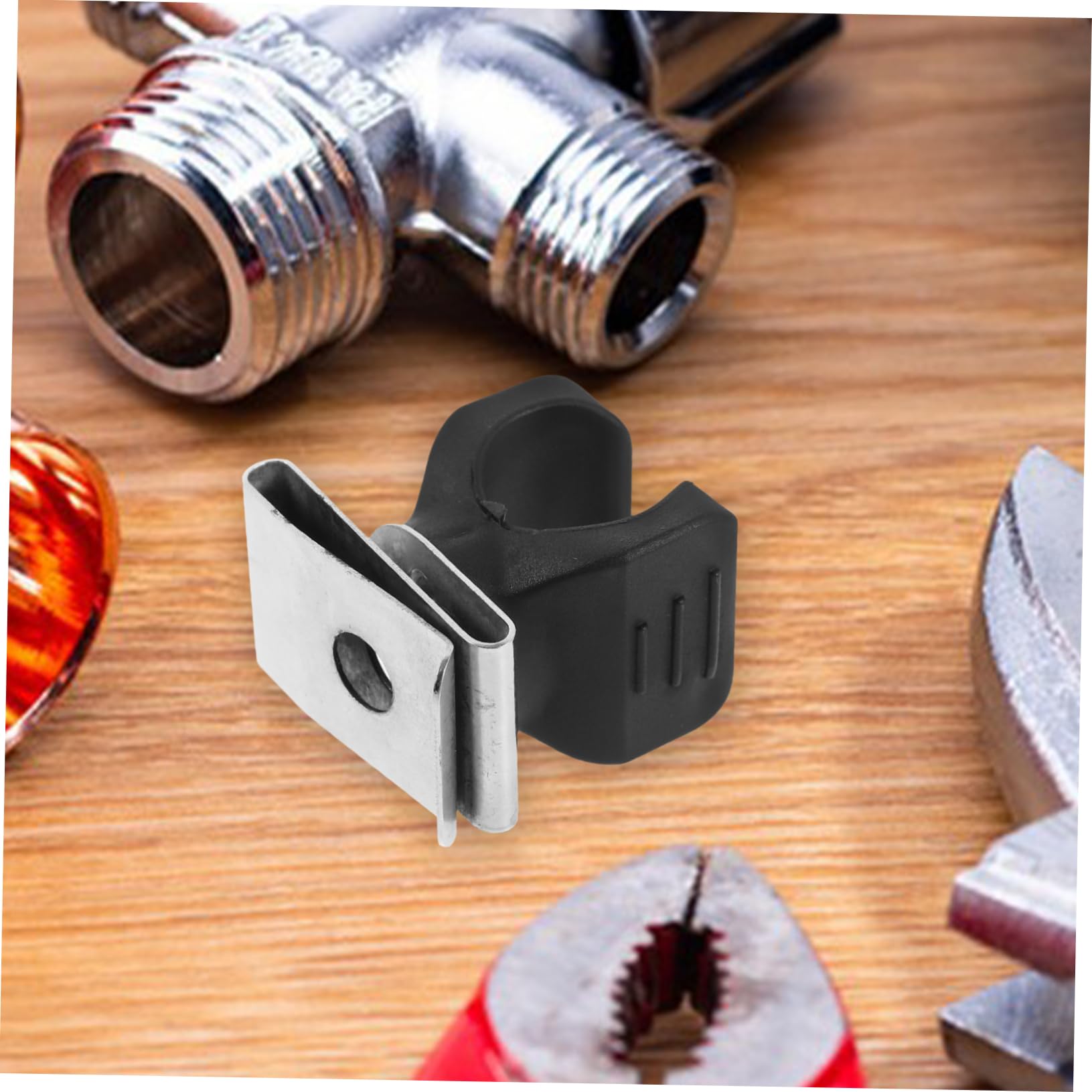 Healifty Helm Lichtclip 2Er Set Helmhalterung Mit Nylonclip Für Sicherheitshelm Baustelle Kopfschutz Praktischer Taschenlampenhalter Für Arbeitshelm Kompakte Größe 1.77X1.61X2.36 Zoll