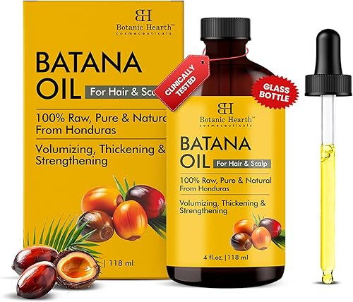 Miniatura 189 de Botanic Hearth Aceite de cafeína y batana para el crecimiento del cabello (6.7 onzas líquidas), tratamiento nutritivo y fortalecedor del cabello