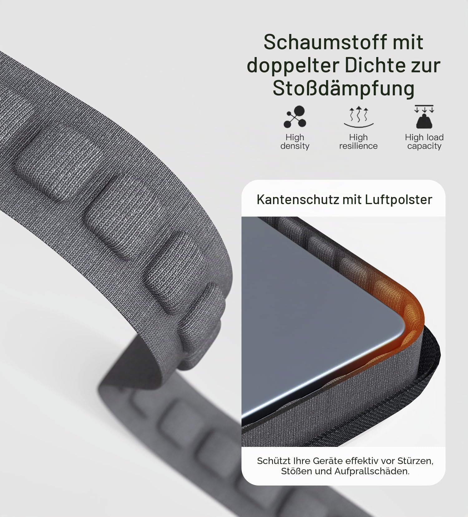 24 Zoll tragbare Monitorhülle Tragetasche kompatibel mit 23,8-24 Zoll tragbarem großem Monitor mit Grifftasche, schützende Reise stoßfest gepolsterte Zubehörtasche