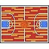 Amazon.com: Champion Rugs Kids/Baby Room Area Rug. Basketball Court for ...