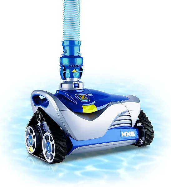 Zodiac MX6 Suction-Side In-Ground Pool Cleaner with Zodiac Cyclonic Leaf Canister, Cyclonic Suction and X-Trax for Extreme Maneuverability