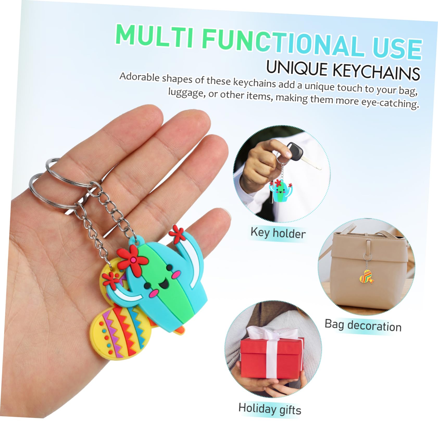 minkissy Catta Catta Catto Divertente Compleanno Keychain Fiesta Sospeso Decorazioni Ciondolo Appeso A Chiave Portachiavi Keyrings Arredamento Chiave Keeychain Pvc