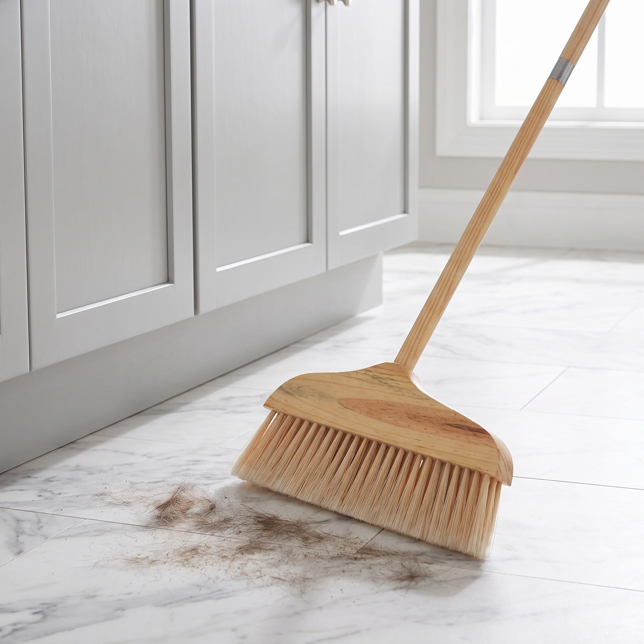 Didiseaon Scopa per pavimenti in legno con setole morbide, adatta per