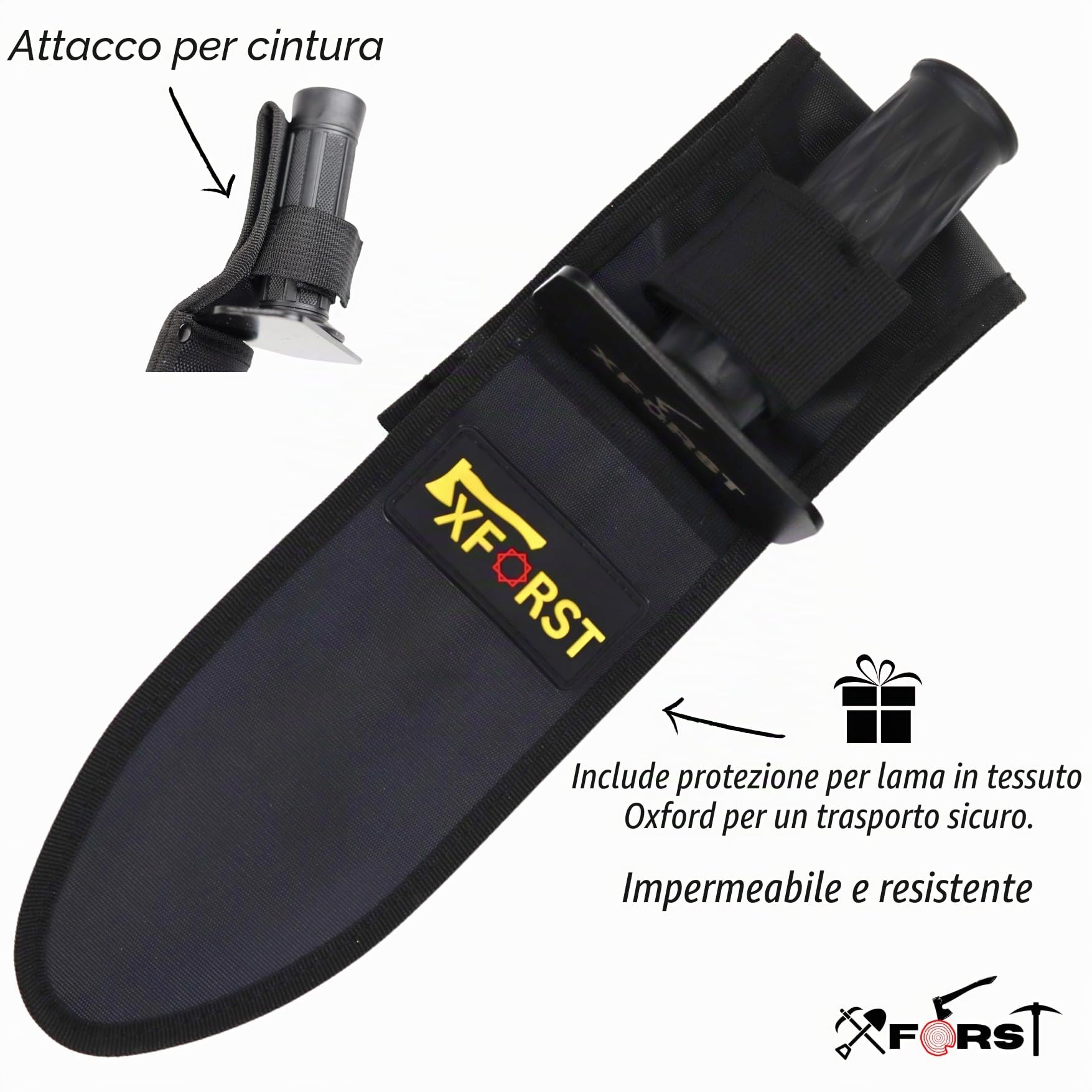 Xforst X-GM300 Metal Detector Accessori, Strumento Di Scavo, dge Digger mini pala paletta multifunzione per piantare, spiaggia, escursionismo, Campeggio Giardinaggio