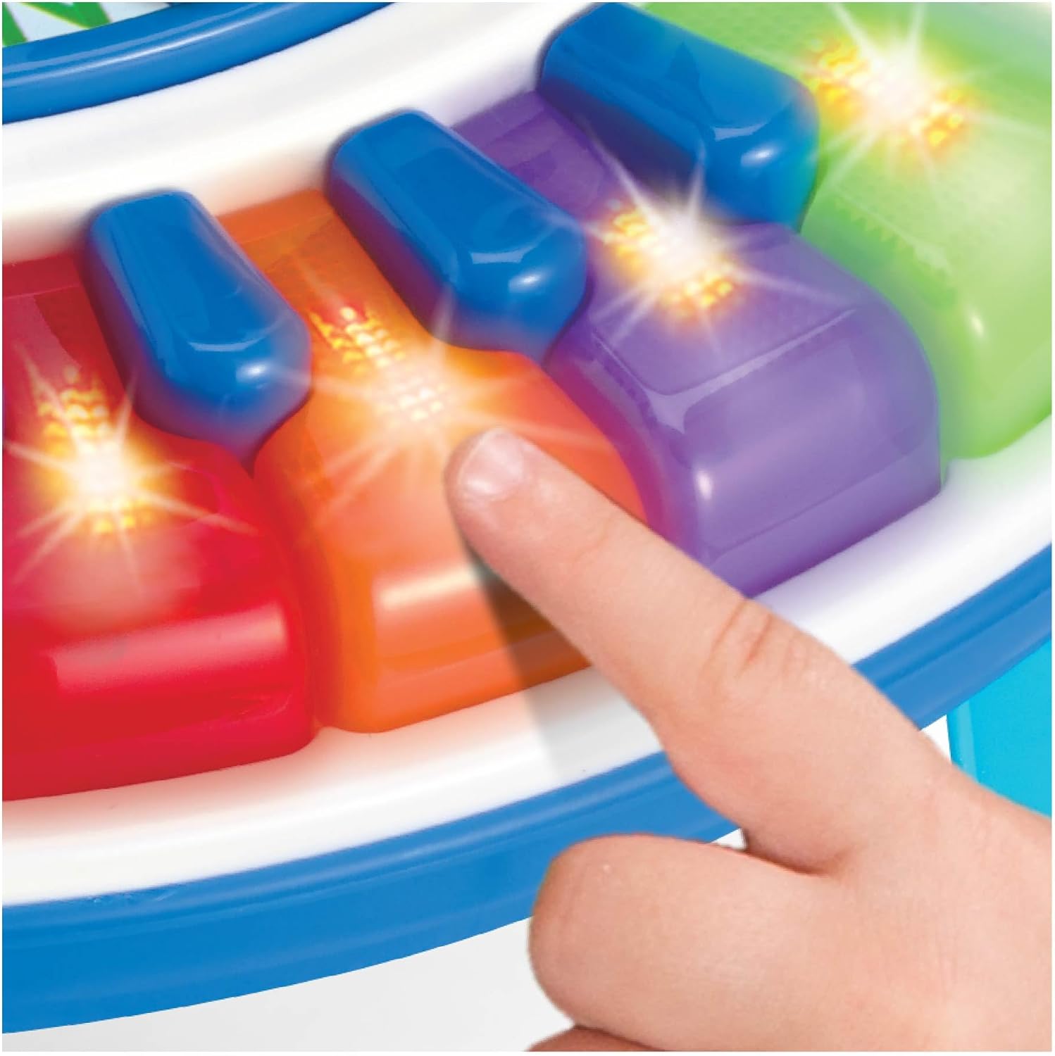 winfun Letter Train & Piano Activity Table Interactive Learning Toy for Toddlers (12+ Months) – Alphabet Track, 5-Note Keyboard, Sound Effects, Detachable Legs for Stand-Up or Floor Play