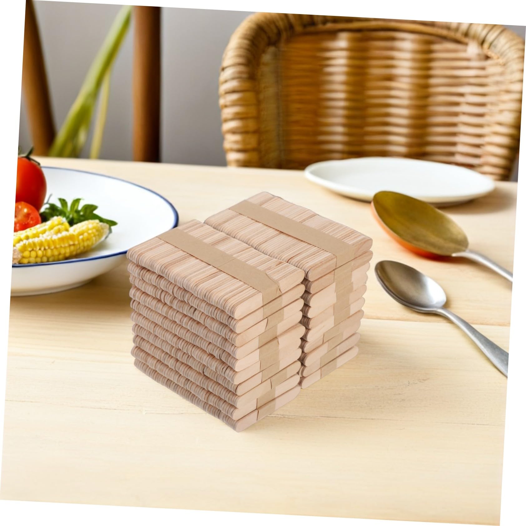 Holibanna 1000 Palitos De Madera Natural Para Helado Para Encerar Para Manualidades Pequeños Y Largos