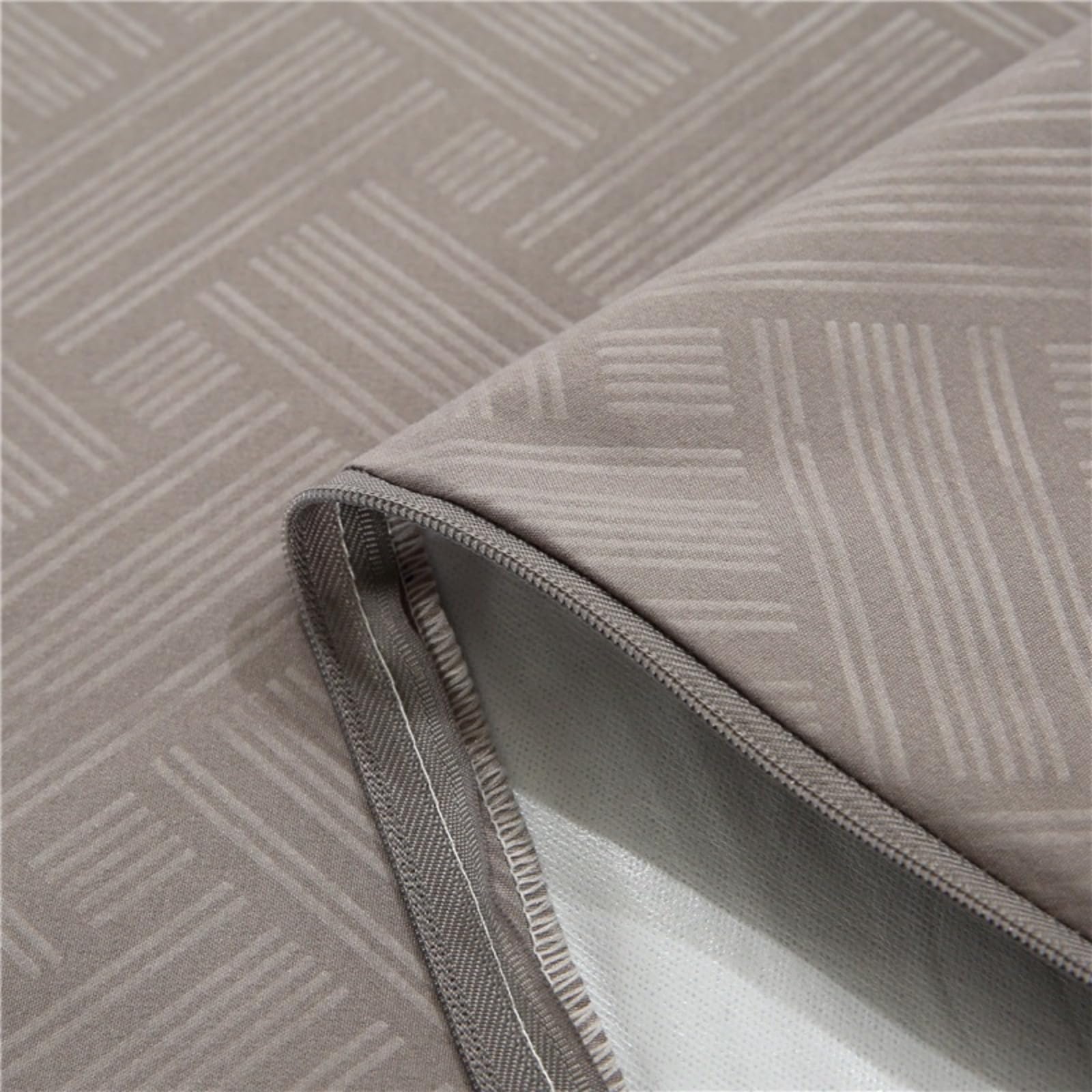 Morbuy Coprimaterasso Singolo Matrimoniale Impermeabile, Coprimaterasso Una Piazza e Mezza Antiacaro con Cerniera Morbida e Traspirante per Materassi Altezza 25cm (200x220+25cm,3D Grigio)