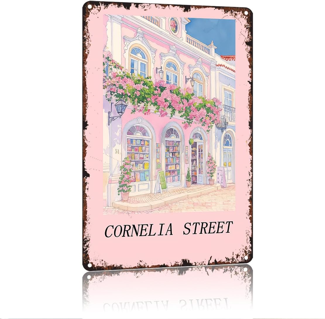 Cornelia Street Funny 8x12 Inch Aluminum Vintage Metal Tin Signs-For Living Room Kitchen Bedroom Patio Porch Men'S Nest Wall Decor