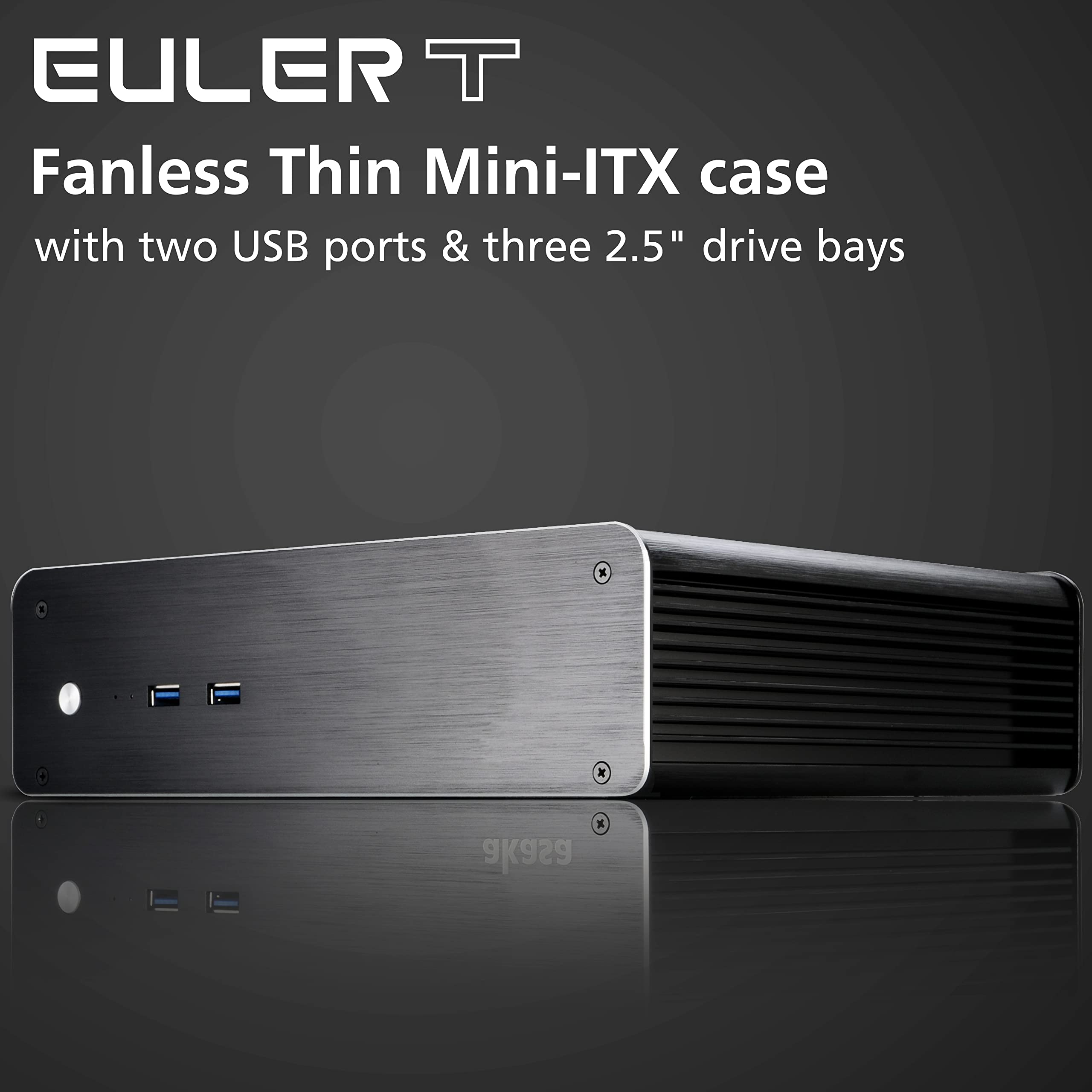 Amazon.co.jp: Akasa Euler T ファンレス 薄型 Mini-ITX ケース - ノー