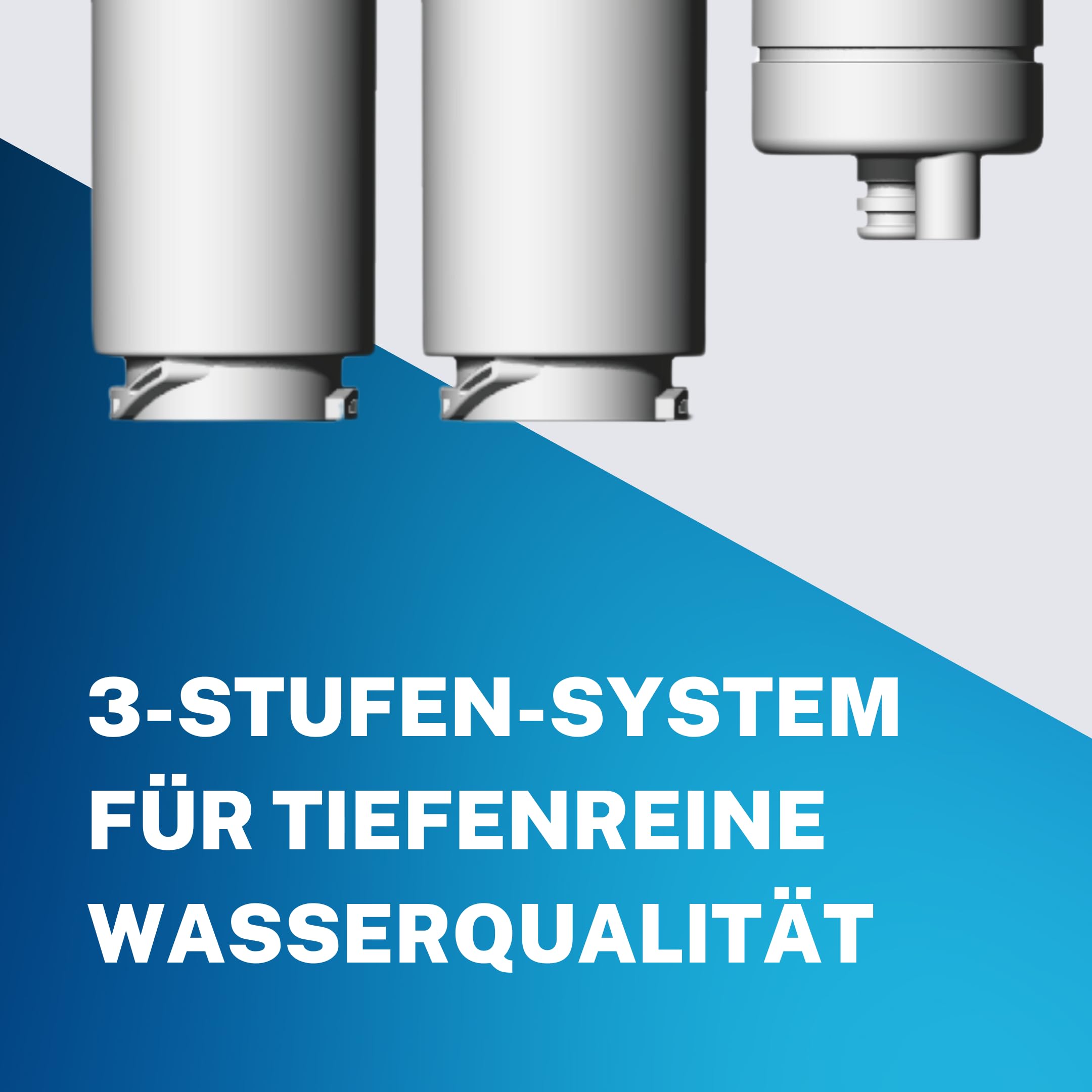 Pro 5-in-1 Osmoseanlage [Schwarz | 6 Temperaturstufen | 5 Filterstufen] – Mobiler Wasserfilter ohne Anschluss – Umkehrosmose für Küche, Büro & Wohnmobil – Kalkfreies, reines Trinkwasser