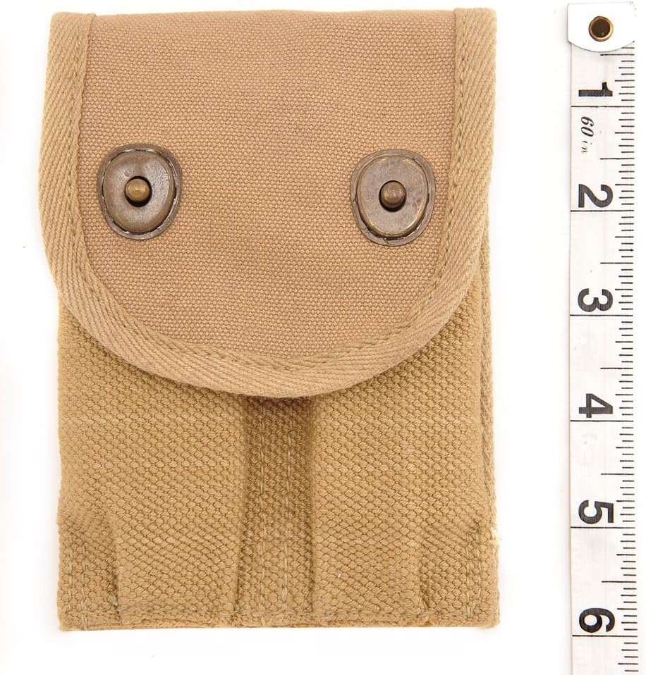 US WW1 45 AUTO Double Magazine Pouch Marked JT&L 1918