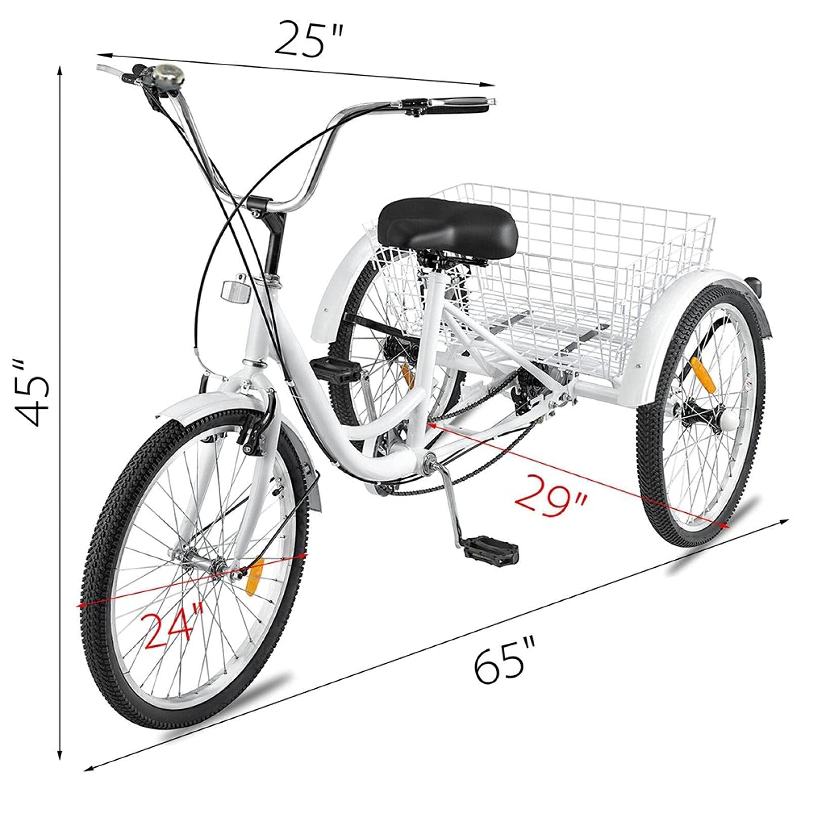 Amazon | 大人の三輪車の自転車24 