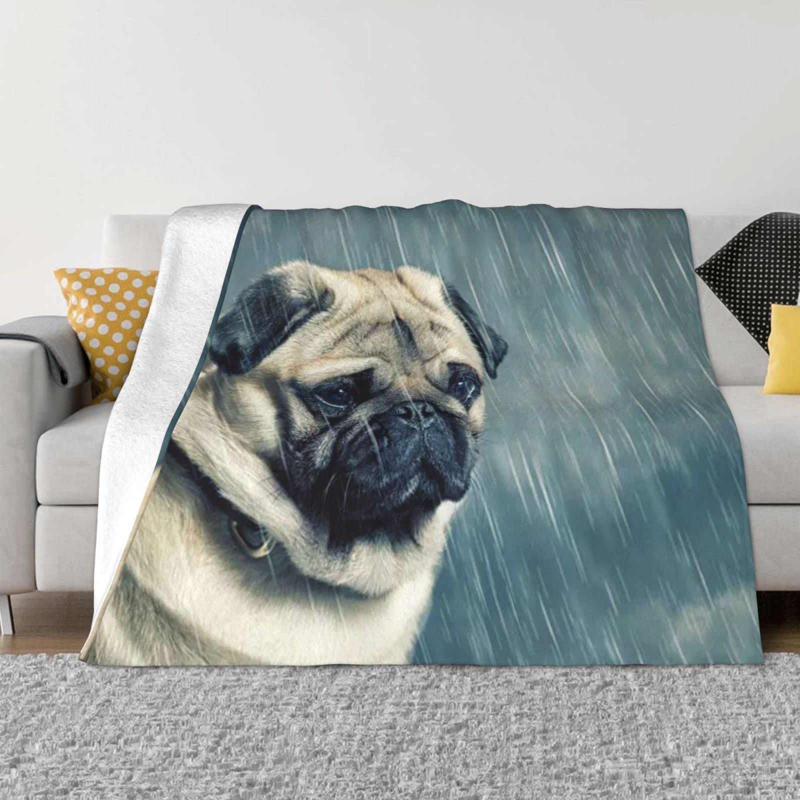 Couverture chaude pour frissons nocturnes plaid doux sans bouloche