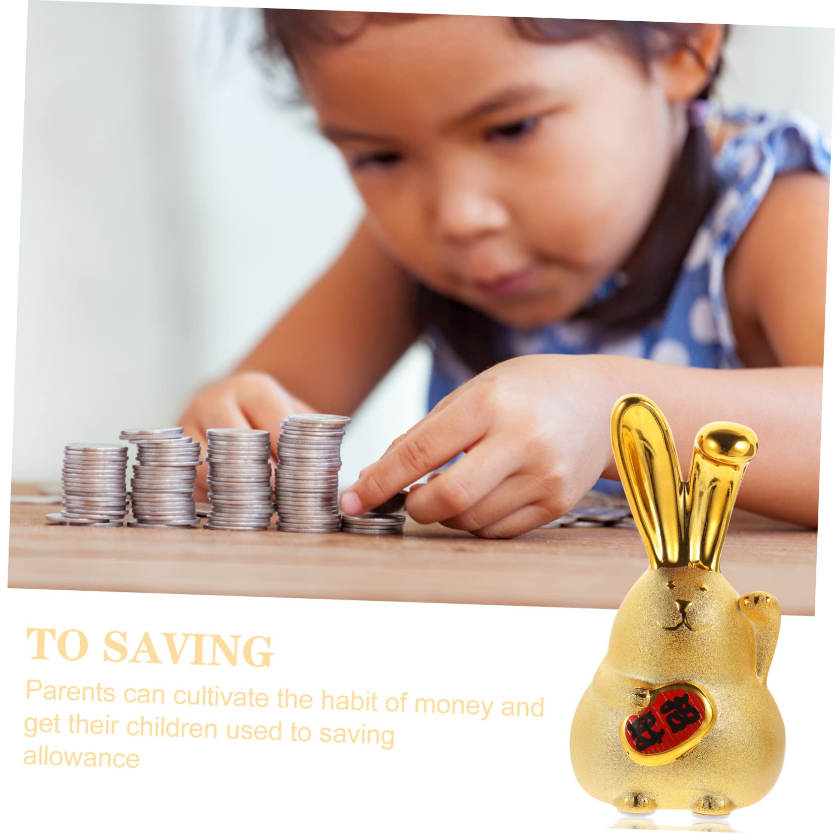 VICASKY 3pièces Forme De Lapin Doré à Décorative pour Adultes pour Et Accessoire De Bureau Et