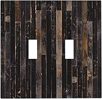 Vista 135 de Placa de pared doble basculante de mármol azul, cubierta decorativa de interruptor de luz de 2 cuadras, moderna acuarela degradada, arte de tinta