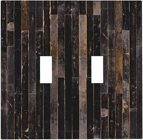 Miniatura 135 de Placa de pared doble basculante de mármol azul, cubierta decorativa de interruptor de luz de 2 cuadras, moderna acuarela degradada, arte de tinta