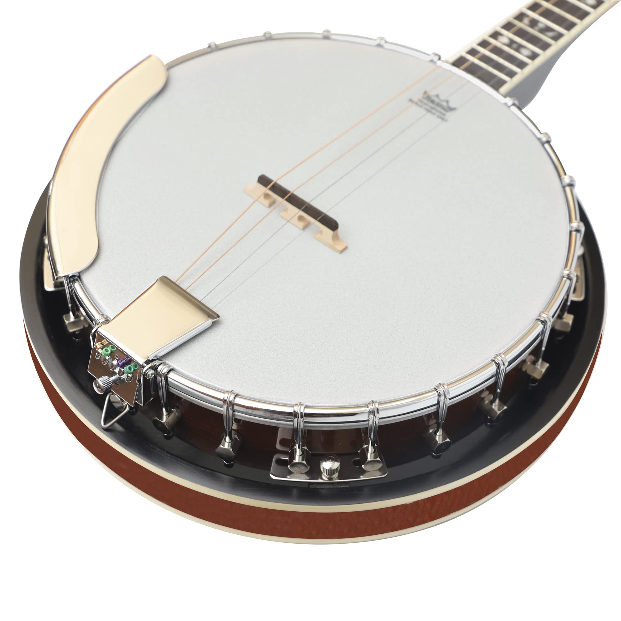 Heartland 4 Corde 17 Fret Irish Tenore Banjo Player Series con Chiusura Solida Schiena Solida Finitura Sunburst