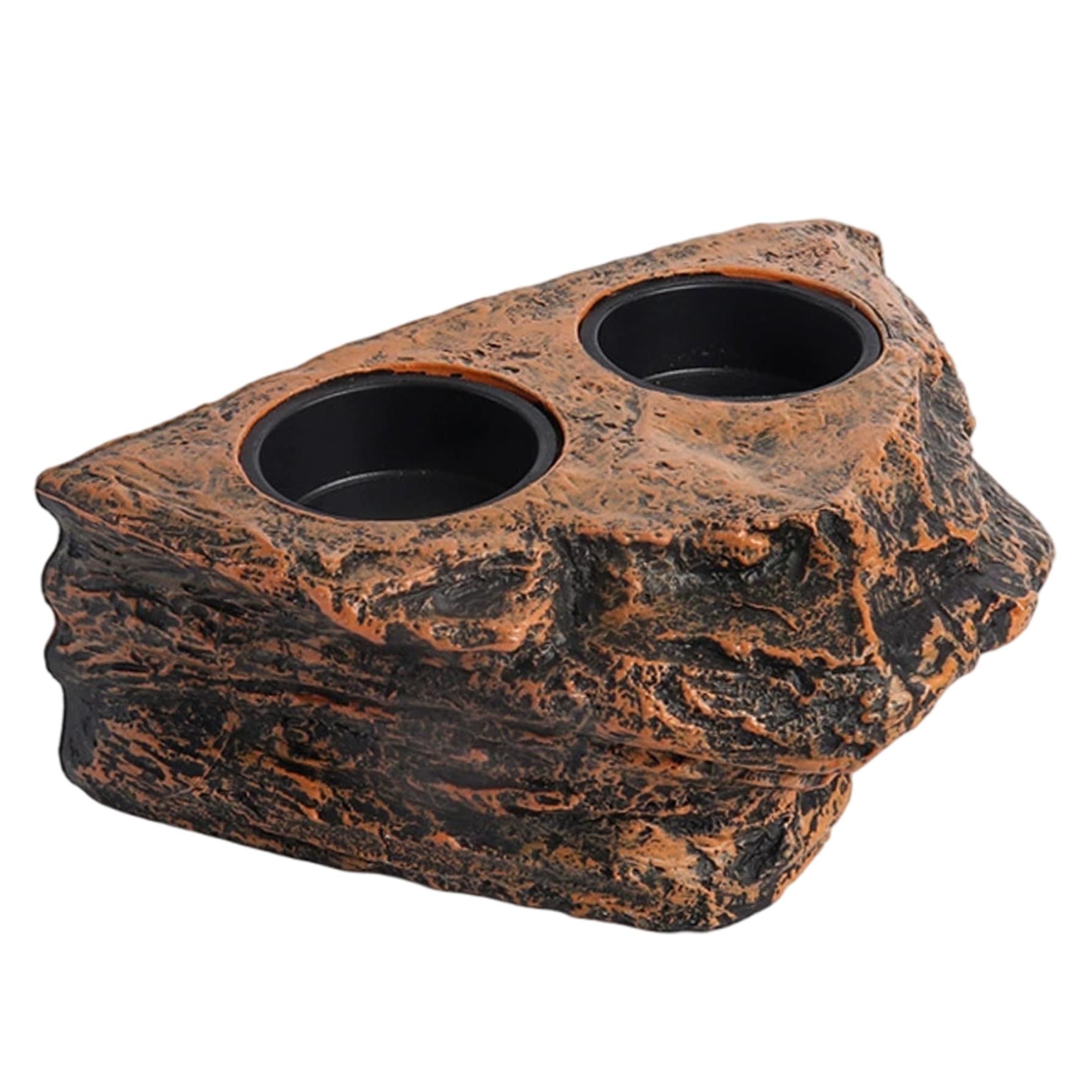 Xdyyjrasa Magnetic Hanging Reptile Food Dish with 2 Feeding Bowl – Gecko Feeding Ledge for Bearded Dragon Snake Lizard