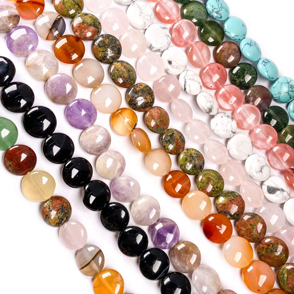 35 Cuentas Redondas Sueltas De Jade Africano Natural De 0.394 Pulgadas