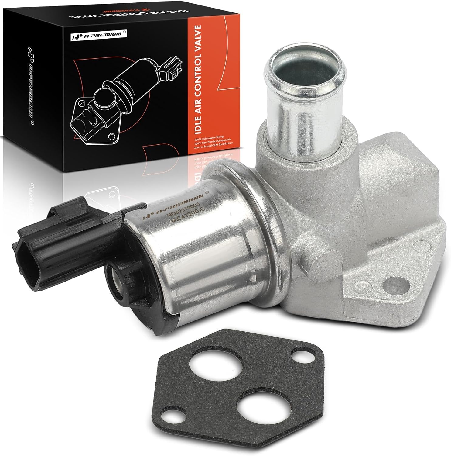 A-Premium Fuel Injection Idle Air Control Valve Compatible with Ford Crown Victoria & Lincoln Town Car 2003-2005 & Mercury Grand Marquis 2003-2006, 4.6L, Replace# 2W7Z9F715BA