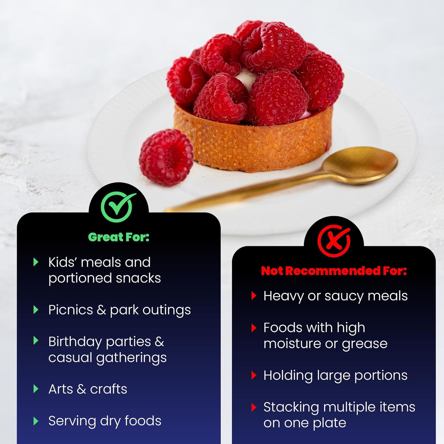 Hygloss Bulk Paper Plates 9-Inch - Uncoated Large Plain White Disposable Plates for Party, Dinner, Foodware, Events, Crafts & More - Environmentally Friendly - Recyclable & Microwave Safe (1200 Count)