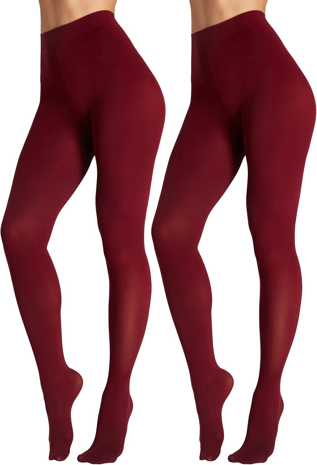 2Pairs Opaque Tights for Women 80D High Waist Womens Stockings Soft & Elastic Women’s Pantyhose with 20+ Colors