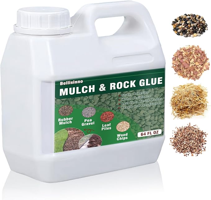 Amazon.com: Mulch and Rock Glue for Landscaping, 64 Ounce Clear Gravel ...
