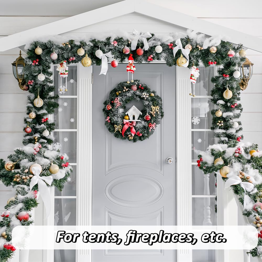 Tapis De Neige Noel Decoration Couverture Neige Artificielle Noël - 1,5x2 M - Déco Hivernale Pour Village De Noël Décoration Neige Noël Fausse Neige