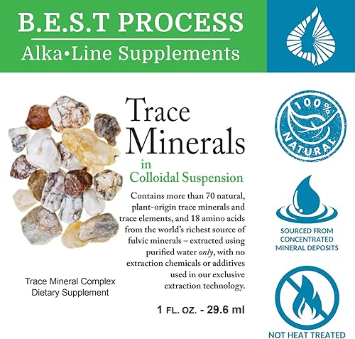 Miniatura 2 de Morter Trace Minerals en suspensión coloidal (paquete de 2) Morter HealthSystem Best Process Alkaline  Elementos traza densos en nutrientes,