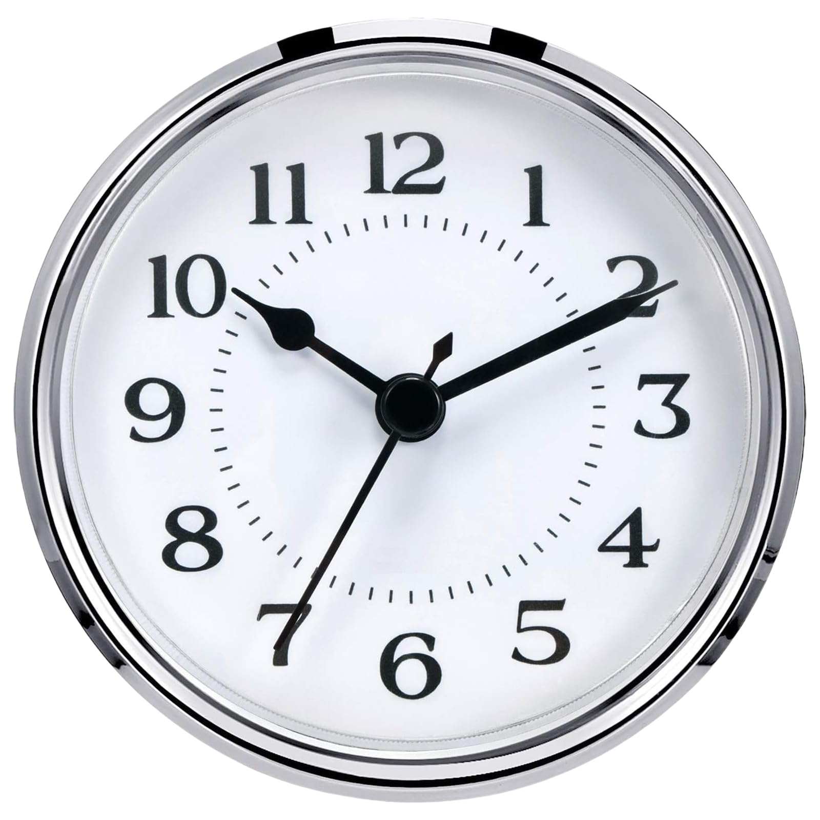 Buxuaaaa 70/80 / 90mm Clock Insert, Gold/Silver Detailing, Roman/Arabic Numerals for Clock Creation Quiet Roman Numerals