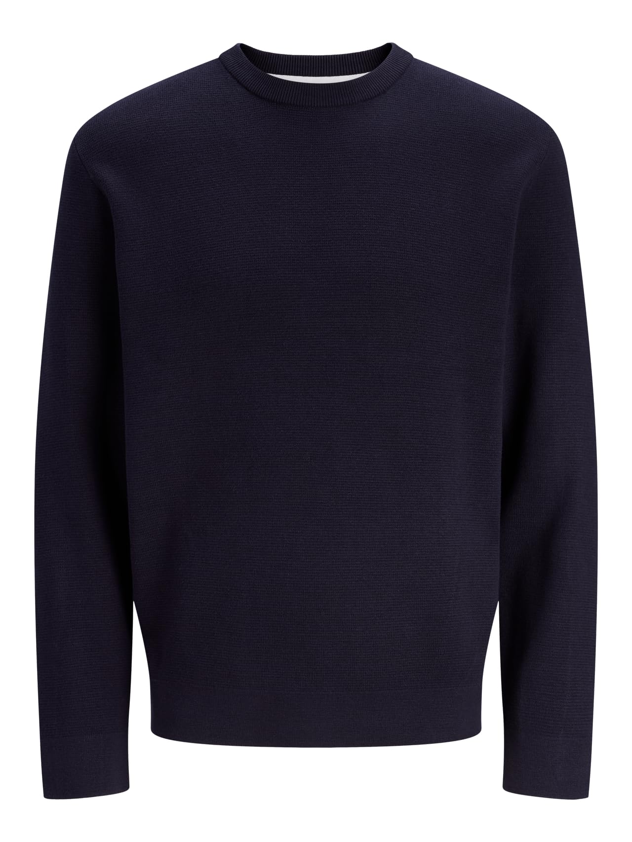 JACK & JONES Einfarbig Strickpullover Blau L