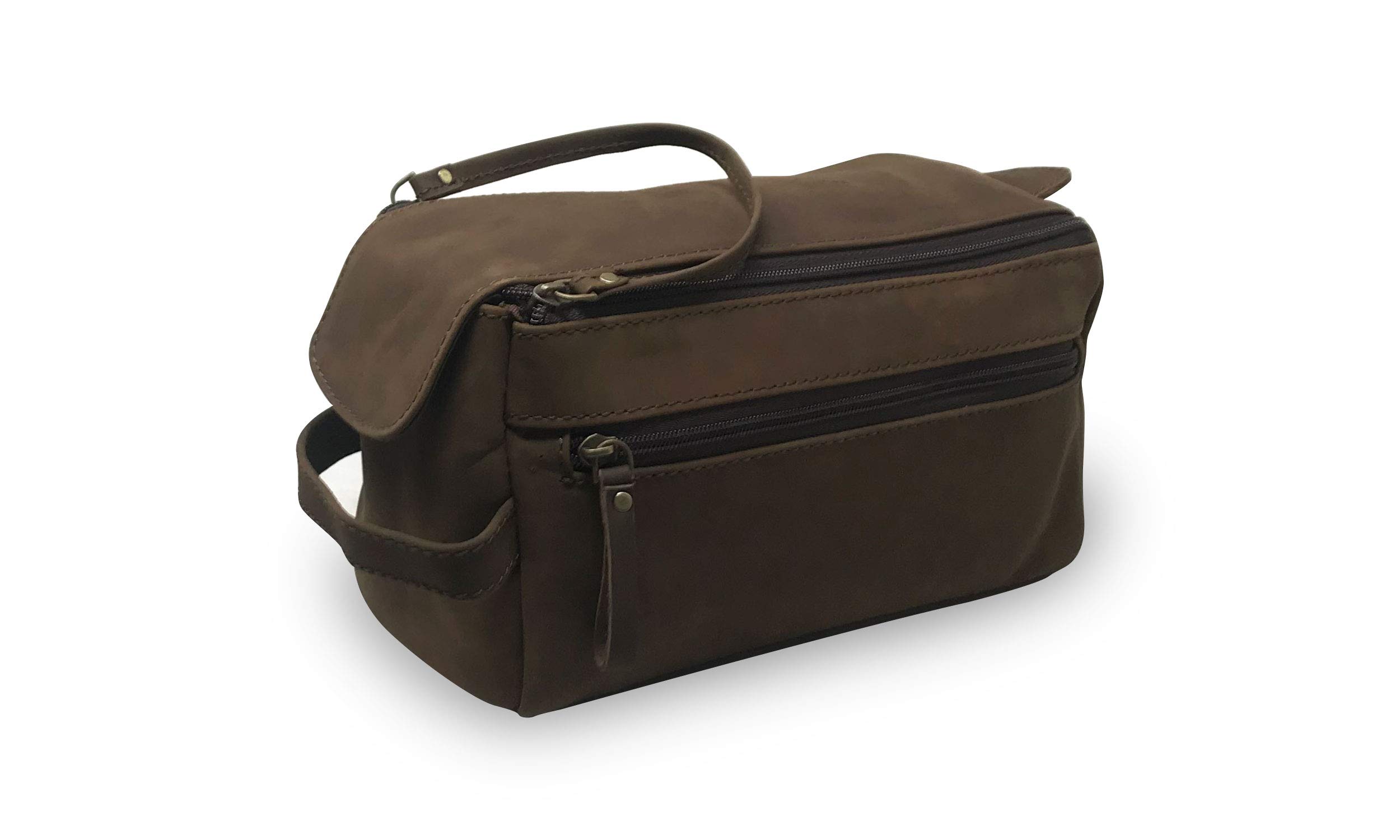Trousse de toilette | Cuir de buffle pleine fleur noir | En stock