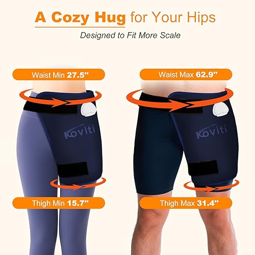 Miniatura 4 de Koviti Almohadilla térmica de cadera para aliviar el dolor de ciática FSA HSA - Soporte térmico eléctrico para la parte inferior de la espalda,