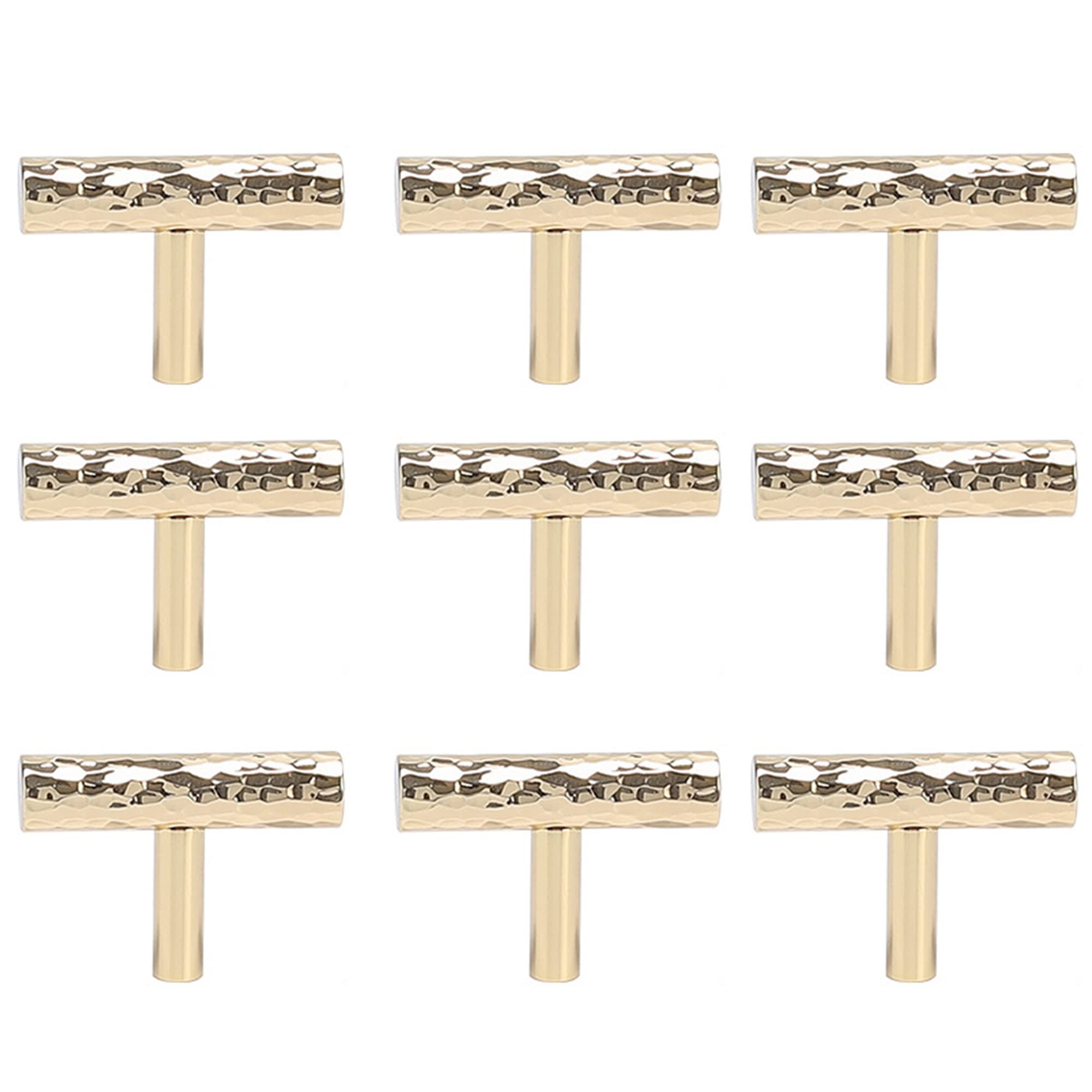Poignées de meubles en laiton doré finition Bright Gold luxe 12,7cm