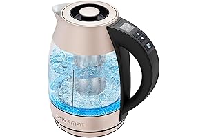 Chefman Digital Electric Rose Gold Kettle with Rapid 3 Minute Boil Technology