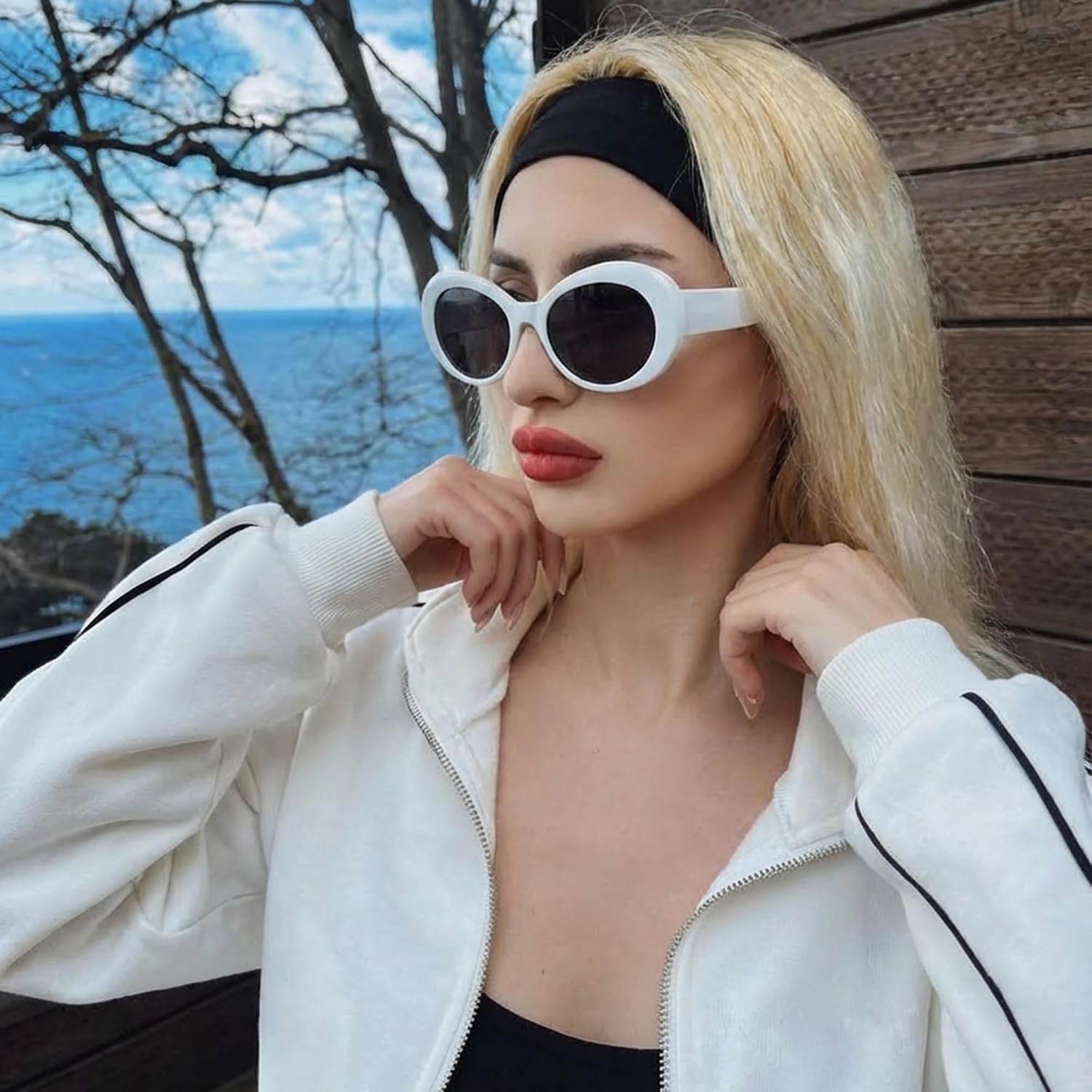 ZENOTTIC Polarized Sunglasses Women Oval: Trendy Shades for Ladies - Retro Classic Sun Glasses UV400 Protection