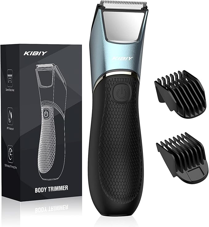 Body Groomer Men, Kibiy Balls Trimmer, Electric Groin Hair Trimmer
