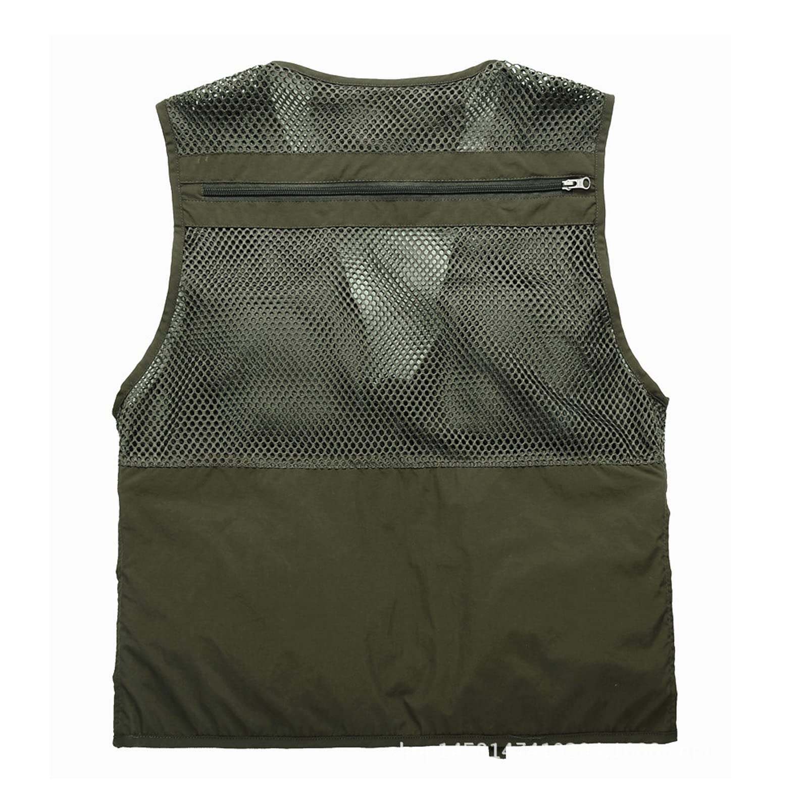 Gilet Multitasche Uomo In Cotone E Poliestere - Per Lavoro, Pesca E Caccia | Leggero E Pratico - Foto 9