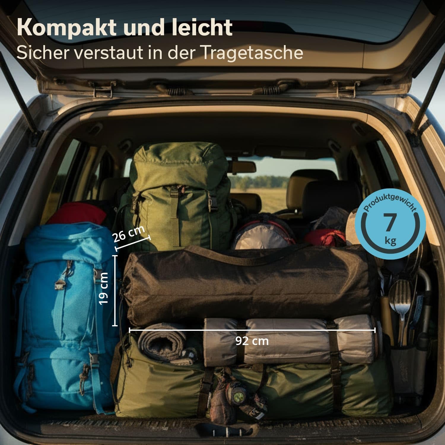 Skandika Table Pliante en Aluminium Maikku | Table de Camping pour 6 Personnes, Max 80 kg, 107 x 70 x 70 cm, légère, Plateau Enroulable | Table Pliable pour Jardin, pêche (140 x 70 x 70 | Marron)