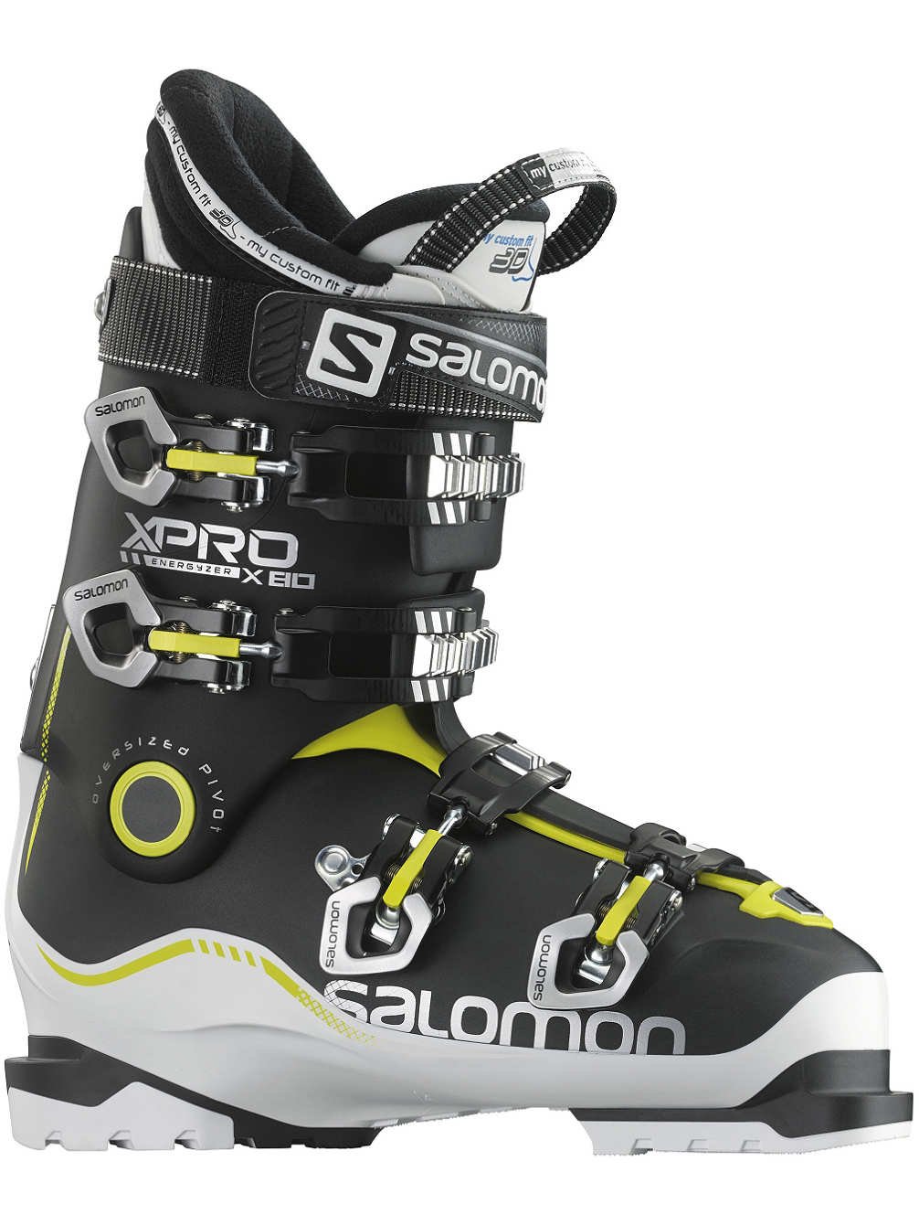 Salomon Herren Ski Schuh Skischuh X Pro X80 schwarz weiss rogelb