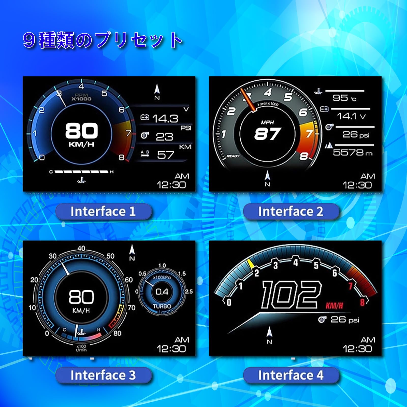 Amazon.co.jp: wiiyii HUD ヘッドアップ ディスプレイ、OBD2+GPS