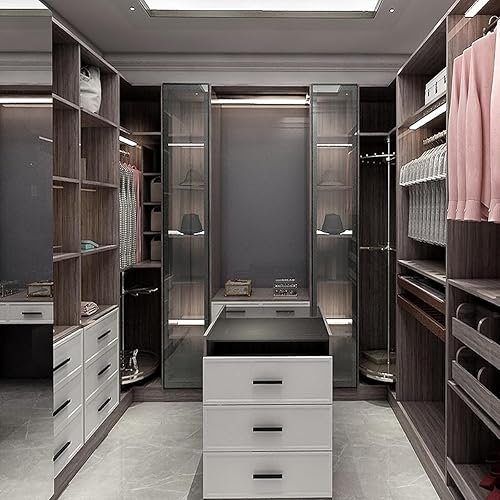 Miniatura 7 de kwa heri Paquete de 15 manijas autoadhesivas para armario, color negro, de plástico ABS, manijas de ventana para puerta, ventana, armario, cajones y