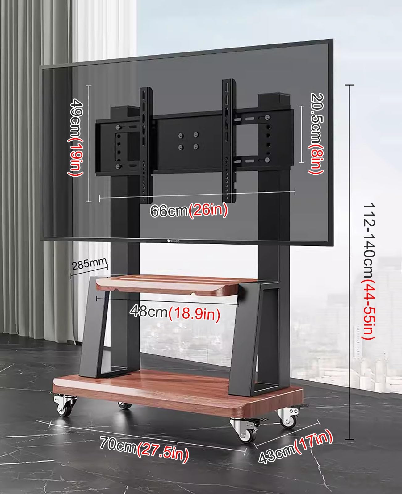 Porta Tv Con Ruote Al Miglior Prezzo | Leroy Merlin - Foto 6