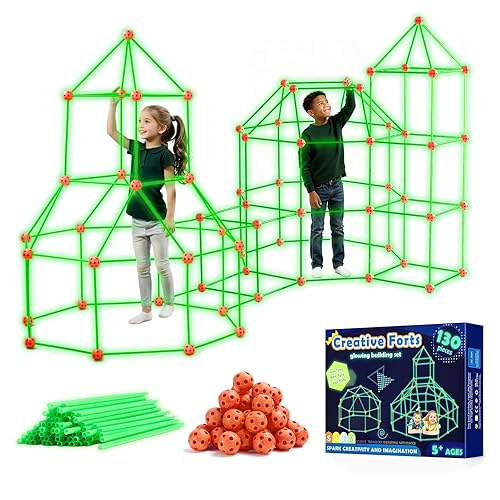 Tiny Land Glow Fort Building Kit for Kids Creative Fort
