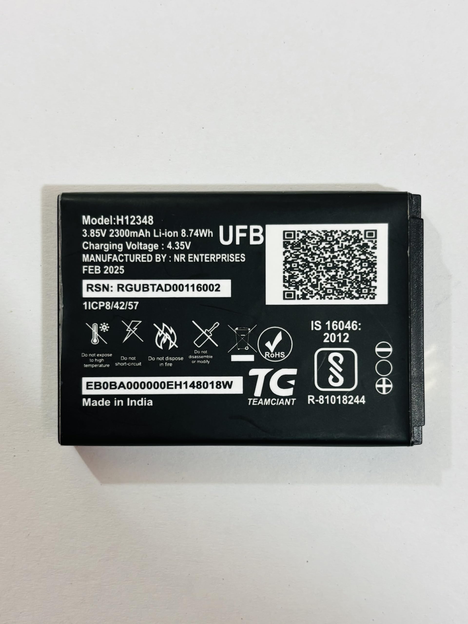 UFB Original H12348 | DC024 | WD670 Battery for Reliance JioFi 2 | M2 | M2S | Airtel My WiFi AMF-311WW 4G Hotspot | ZTE Wipod Airtel 4G Hotspot-AB5(2300mAh)-picture-23