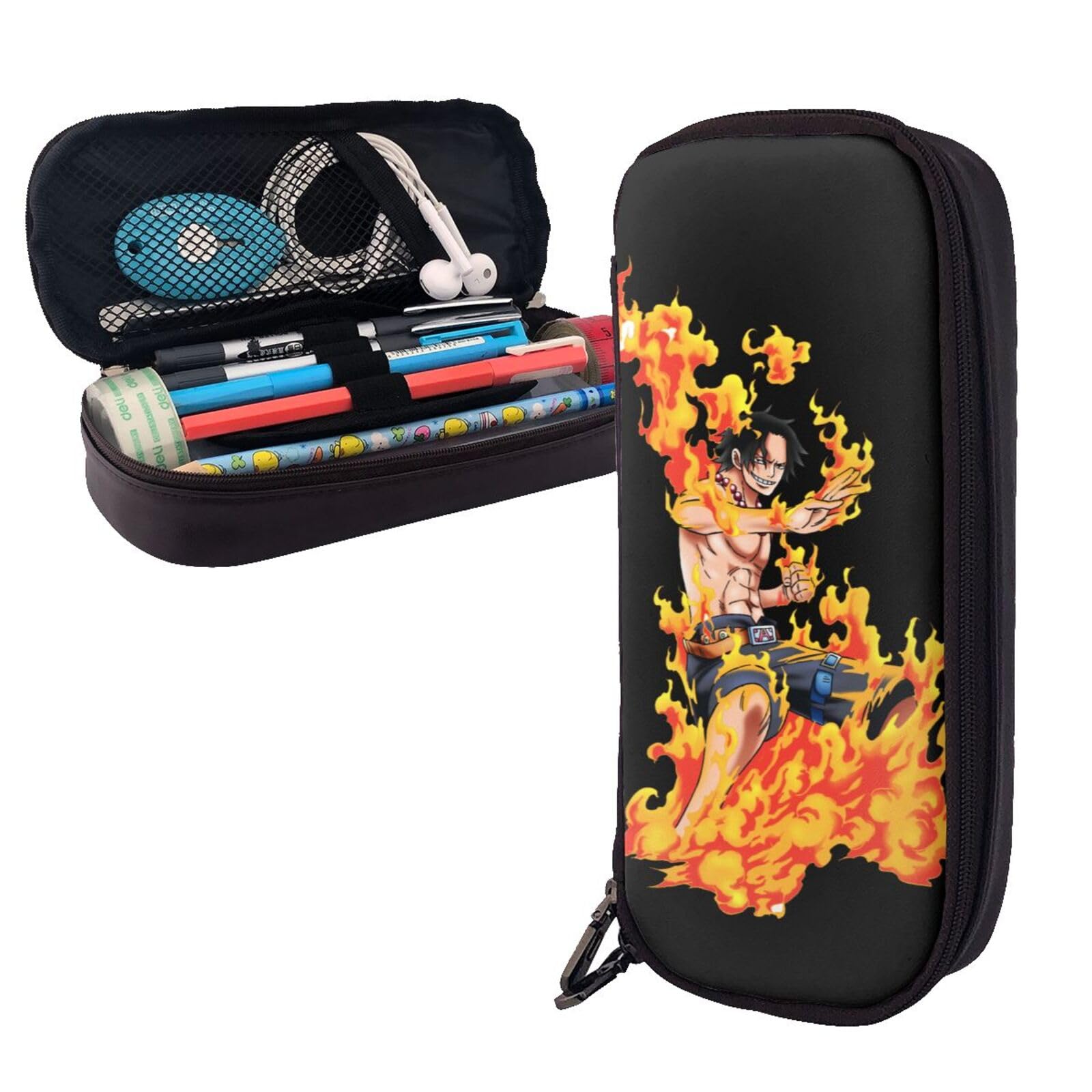 Amazon.co.jp: ペンケース ワンピース エース 火拳 One Piece 筆入れ